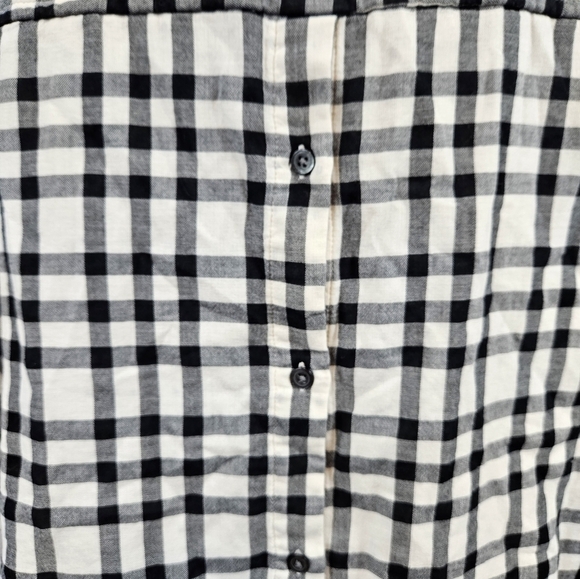 Madewell Courier Button Back Shirt Double Faced Plaid Women's XXS Oversized - Picture 6 of 9